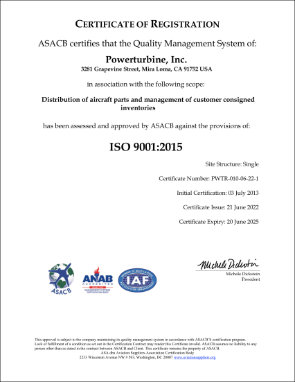 ISO 9001:2015 Certificate